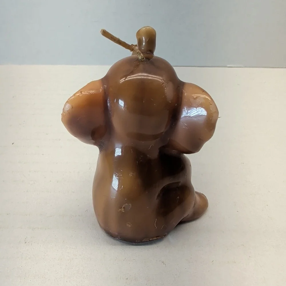 Lot of‎ 5 Vintage Elephant Shaped Novelty Decorative Candle Wax Figurine